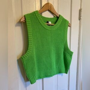 H&M Vibrant Green Knit Tank Top